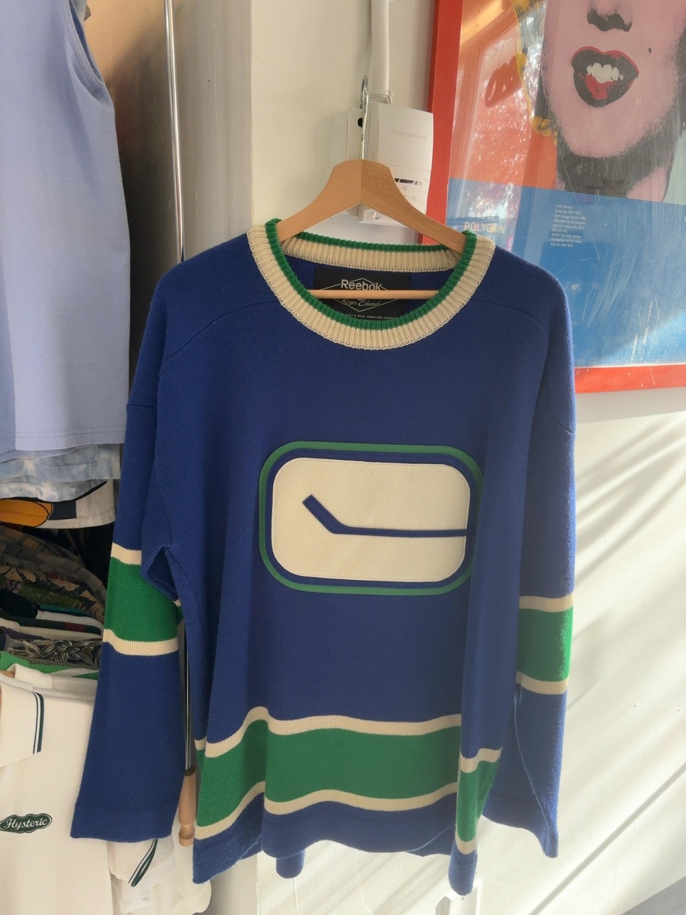 Reebok Vancouver Canucks Knit Jersey /v1